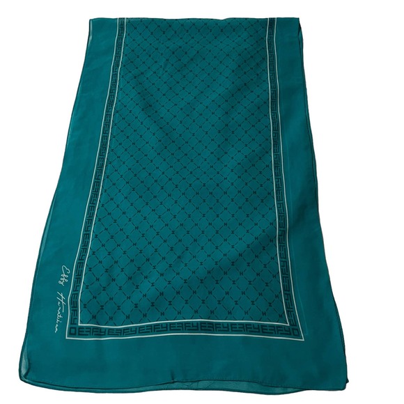 Effy | Accessories | Effy Hematian Sheer Scarf Teal Turquoise Sheer